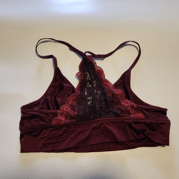 Scarlet Red Satin Bralette - Picture 2 of 4
